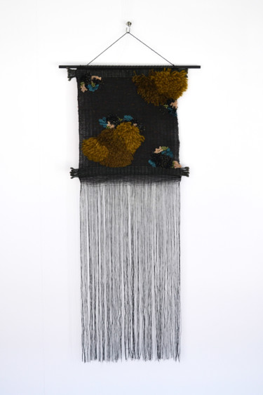 Art textile intitulée "Nuit noire" par Amandine Bouet, Œuvre d'art originale