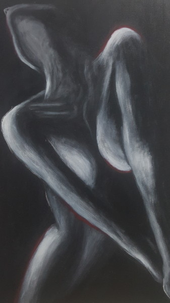 Peinture intitulée "Orgasme" par Amani Ben Amor, Œuvre d'art originale, Acrylique