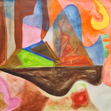 Pintura titulada "Pao de Acucar" por Amaral, Obra de arte original, Acrílico