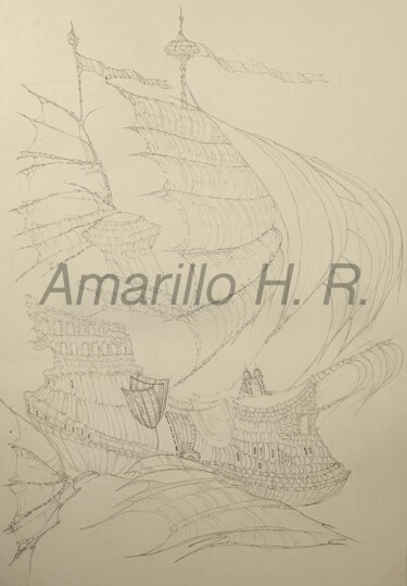 Dibujo titulada "NAUTILO" por Amarillohr, Obra de arte original, Lápiz