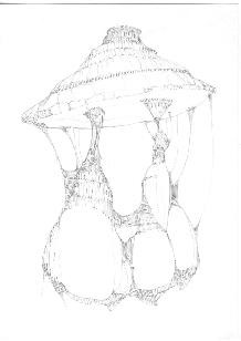 Dessin intitulée "Boceto para la seri…" par Amarillohr, Œuvre d'art originale, Crayon