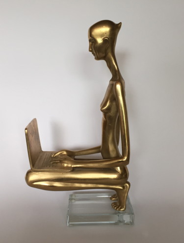 Скульптура под названием "eva online" - Alexander Makarenko, Подлинное произведение искусства