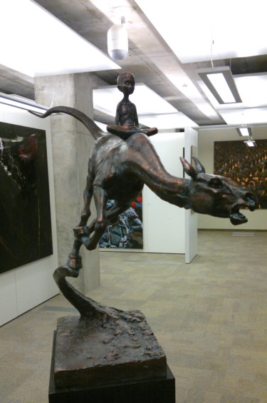 Sculptuur getiteld "fourth rider" door Alexander Makarenko, Origineel Kunstwerk