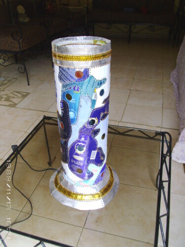 Design titled "lampe colonne bleue" by Sobel, Original Artwork
