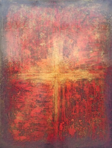 Painting titled "Résurrection" by Amashineva, Original Artwork, Acrylic