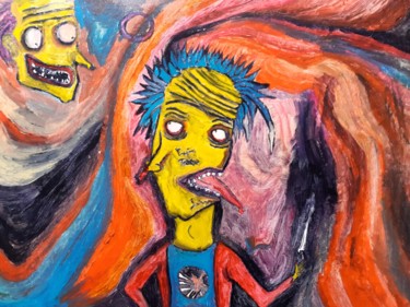 Painting titled "Shwifty" by Amazeigh Bouzékri, Original Artwork, Oil