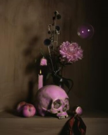 Digital Arts titled "L'Autel Rose" by Amazeigh Bouzékri, Original Artwork, Photo Montage