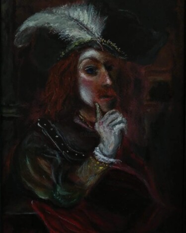 Peinture intitulée "After Ferdinand Bol…" par Amazeigh Bouzékri, Œuvre d'art originale, Huile