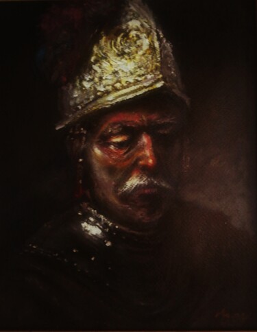 Peinture intitulée "After Rembrandt, Th…" par Amazeigh Bouzékri, Œuvre d'art originale, Huile