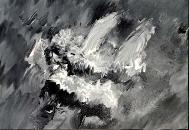 Peinture intitulée "Fantôme" par Ambredeval, Œuvre d'art originale, Acrylique