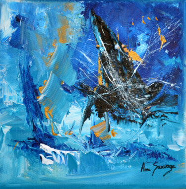 Malarstwo zatytułowany „Ice” autorstwa Âme Sauvage, Oryginalna praca, Akryl