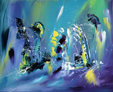 Pittura intitolato "Fluorescent" da Âme Sauvage, Opera d'arte originale, Acrilico