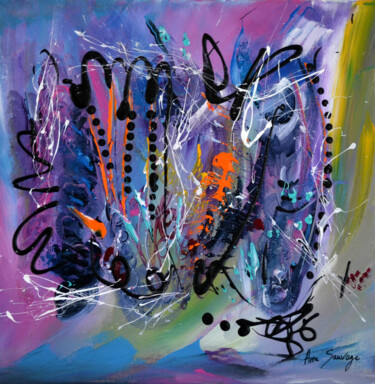 "La fête des couleurs" başlıklı Tablo Âme Sauvage tarafından, Orijinal sanat, Akrilik