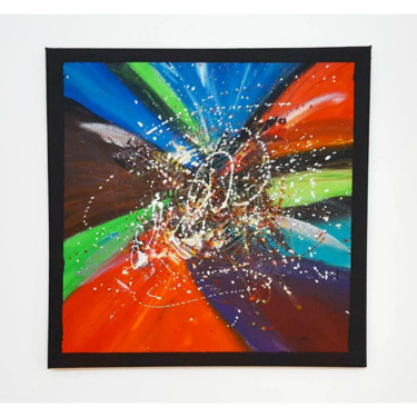 Peinture intitulée "Color Swirl" par Amel Ait Rabah, Œuvre d'art originale, Acrylique
