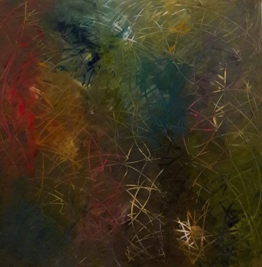 Malerei mit dem Titel "Farandole de couleur" von Amel, Original-Kunstwerk, Öl