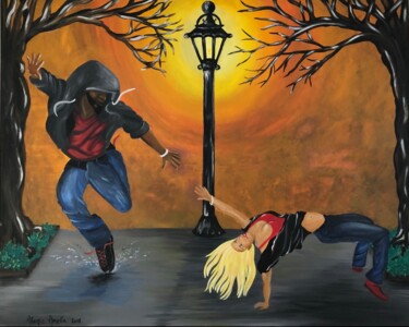Картина под названием "« Dance after the r…" - Amela Muranovic Alagic, Подлинное произведение искусства, Акрил