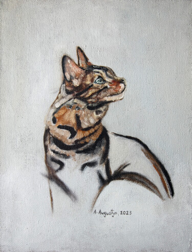 Painting titled "Bengal" by Amelia Urszula Augustyn, Original Artwork, Oil