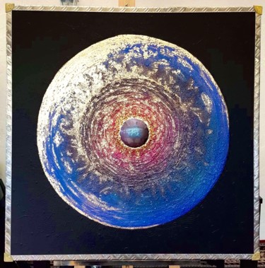 Painting titled "Astral 2" by Pogum, Original Artwork, Spray paint