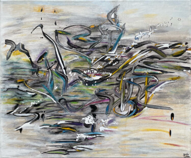 Ζωγραφική με τίτλο "Comme par enchantem…" από Amélie Osleau, Αυθεντικά έργα τέχνης, Παστέλ Τοποθετήθηκε στο Ξύλινο φορείο σκ…