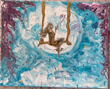 Pintura titulada "Doux rêves" por Amelie Razafindrarangy (Mely), Obra de arte original, Acrílico
