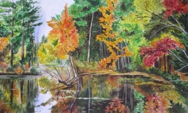 Malerei mit dem Titel "Autumn" von Amelly Abraham, Original-Kunstwerk