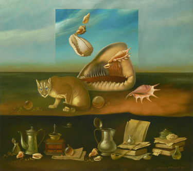 Malerei mit dem Titel "Возвращение домой" von Aleksandr Melnikov, Original-Kunstwerk, Öl