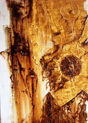 Картина под названием "Дао дэ цзин" - Ametis, Подлинное произведение искусства, Масло
