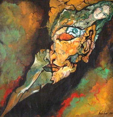 Картина под названием "Марево снов угнетен…" - Ametis, Подлинное произведение искусства, Масло