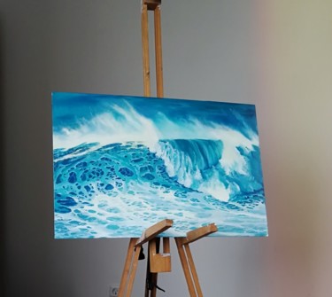 Картина под названием "Море" - Юлия Аметова, Подлинное произведение искусства, Масло