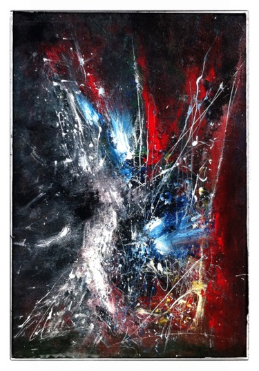 Malerei mit dem Titel "Abstraction IX" von Ameziane Tabet, Original-Kunstwerk, Acryl