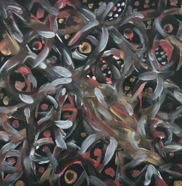 Картина под названием "Loeil nu" - Daman, Подлинное произведение искусства, Акрил