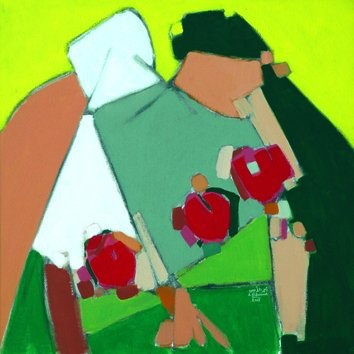 Painting titled "les contes d'amour" by Aminos, Original Artwork