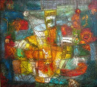 Peinture intitulée "composition" par Georgy Amiridze, Œuvre d'art originale