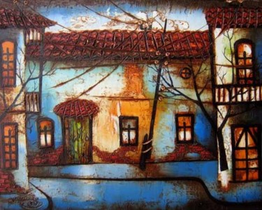 Painting titled "Part of tbilisi" by Georgy Amiridze, Original Artwork