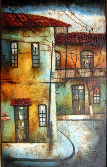 Painting titled "Part of tbilisi" by Georgy Amiridze, Original Artwork