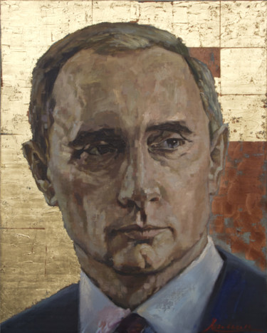 Painting titled "Владимир" by Khalim Amirov, Original Artwork, Oil