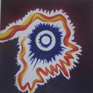 Painting titled "Flash of inspiration" by Amit Sinha, Original Artwork