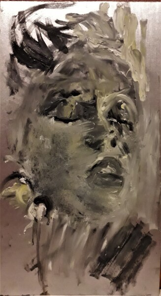 Painting titled ""Merelyn"" by Amit Ari, Original Artwork, Oil