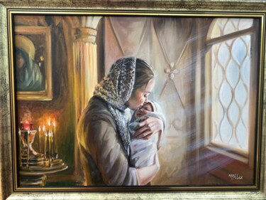 Painting titled "«Благословенный све…" by Amix Alena, Original Artwork, Oil