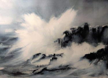 Peinture intitulée "Furia" par Ana Maria Rodriguez Romero, Œuvre d'art originale, Aquarelle