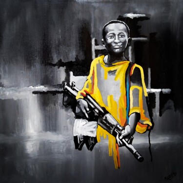 BENI La Paix notre combat Peinture intitulée "BENI La Paix notre…" par Amri Marvine, Œuvre d'art originale, Huile