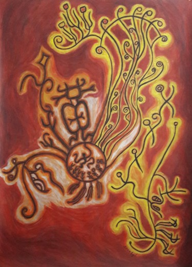 Painting titled "8號" by Angel, Original Artwork, Acrylic