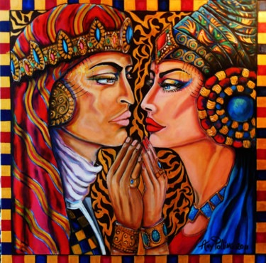 Painting titled ""THE ROYAL OATH OF…" by Amy Polling, Original Artwork, Acrylic