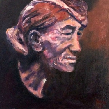 Painting titled "Opa" by Amy Zausmer, Original Artwork, Oil