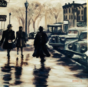 Painting titled "Rittenhouse Square,…" by Amy Zausmer, Original Artwork, Oil