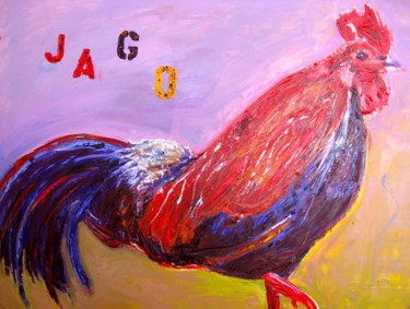 Painting titled "Jago" by Amy Zausmer, Original Artwork, Oil