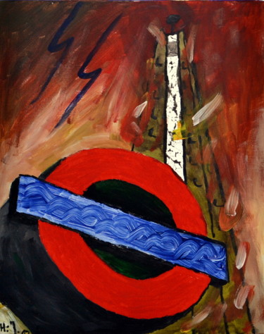 Painting titled "Tribute von Panem (…" by Hans-Jürgen Grossmeyer, Original Artwork, Acrylic