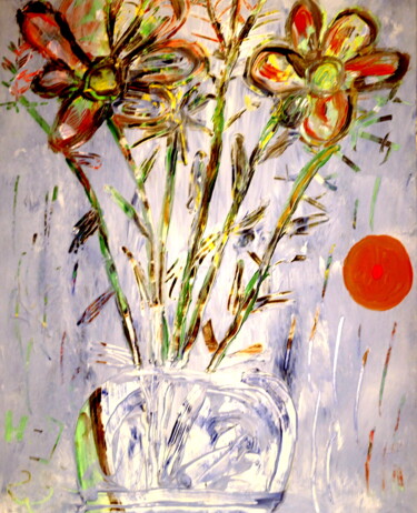 Malerei mit dem Titel "Summertime" von Hans-Jürgen Grossmeyer, Original-Kunstwerk, Acryl