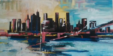 Painting titled "New-York.jpg" by An'So Bessières, Original Artwork, Oil