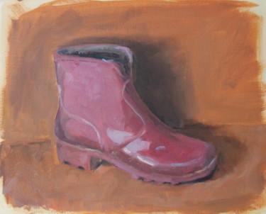 Peinture intitulée "botte-de-chantier.j…" par An'So Bessières, Œuvre d'art originale, Huile